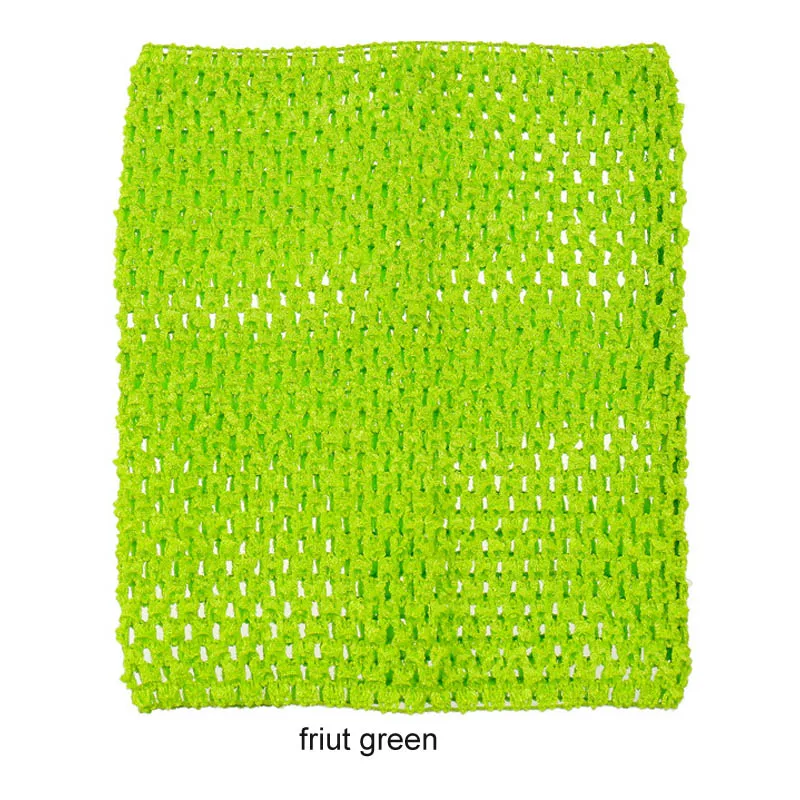 friut green 20x23 см, топы без пятки, детское платье-пачка с обмоткой на груди, товары для рукоделия, 9 дюймов, эластичное вязаное крючком, вязанное крючком сырье, аксессуары - Цвет: friut green