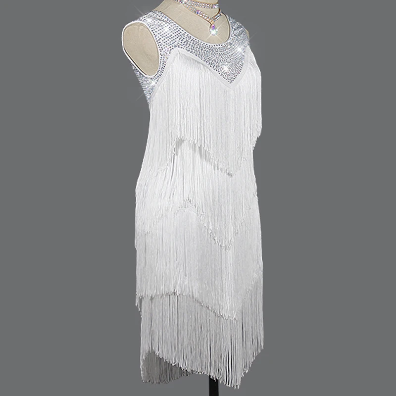 Платье с бахромой для латиноамериканских танцев |