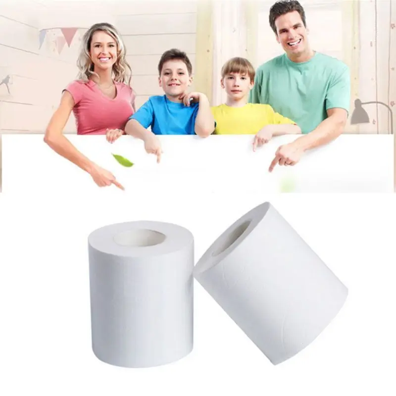 

10 Rolls White napkin Roll Paper ,Home Household Thicken Bath Toilet Paper Soft