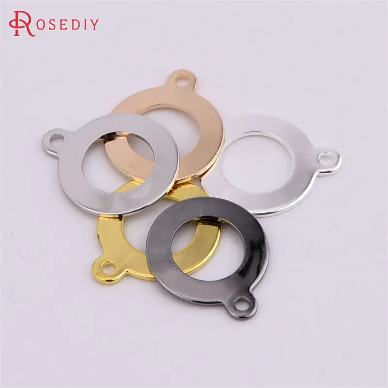 

(38939)50PCS 10x12MM Silver Color Brass Round Closed Rings Connect Rings Jewelry Making Supplies Diy Findings Accessories