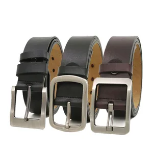 Belt Male Fashion Leather Belt Men Male Genuine Leather Strap Luxury Pin Buckle Men's Belt Cummerbun in Pakistan