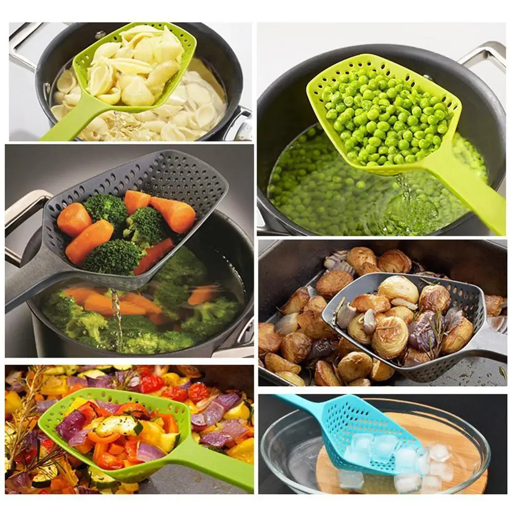 

1Pc No-stick Vegetable Water Leaking Drain Colanders Supplies Kitchen Strainers Accessories Cooking Gadgets Utensil A8F8 Sh G2N4