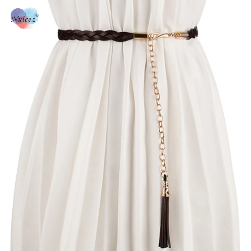 Nuleez ручная тканая лента женская обувь из натуральной кожи Воловья кожа платье