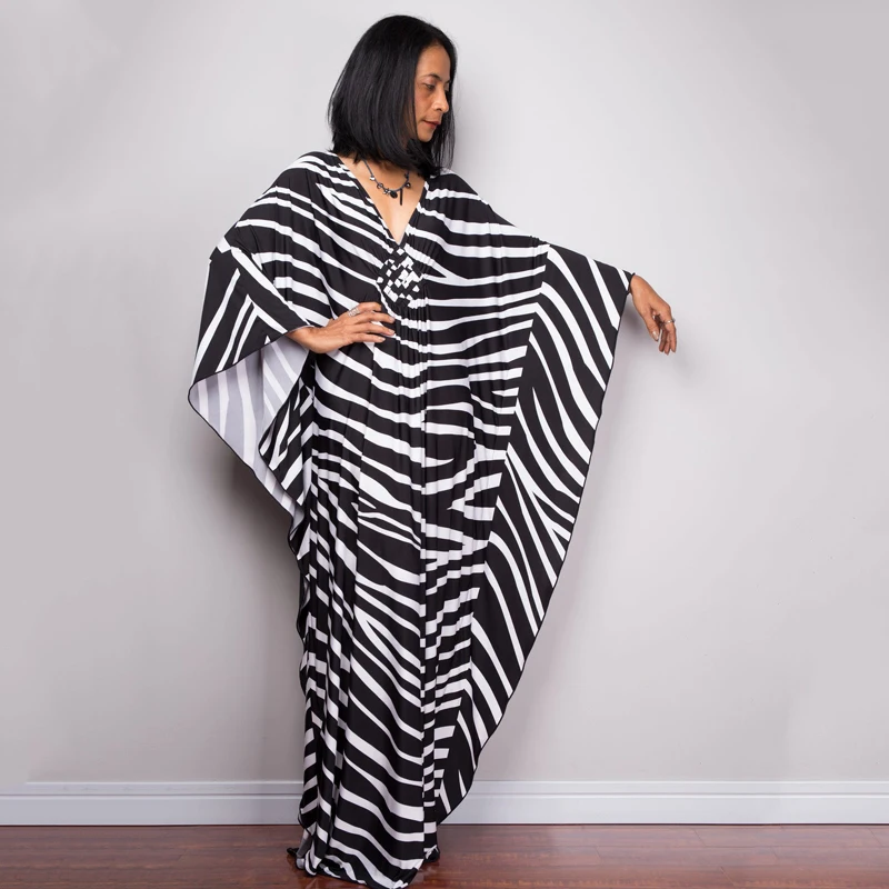 

Женское пляжное платье в полоску, повседневное Свободное длинное пляжное платье, модель 2021, XL