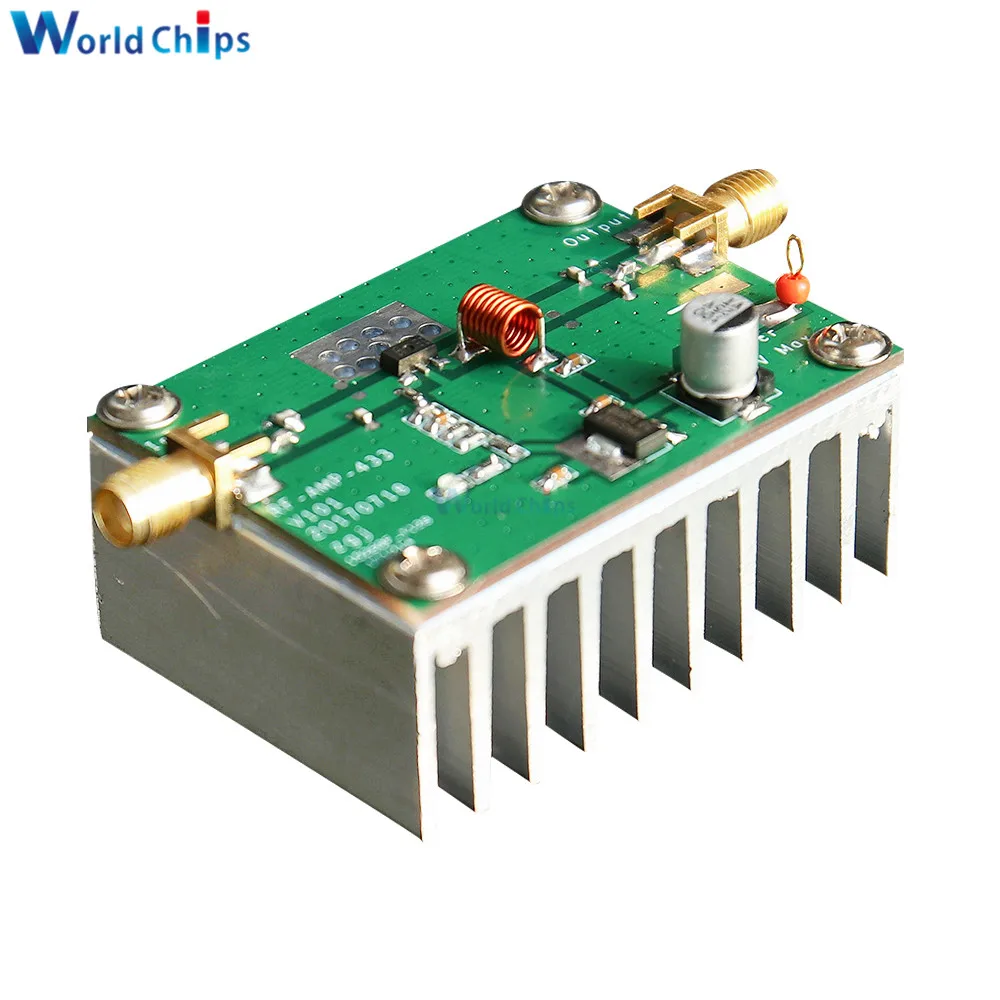 Плата усилителя мощности 433 МГц 8 Вт высокочастотные усилители RF HF 400-460 цифровой