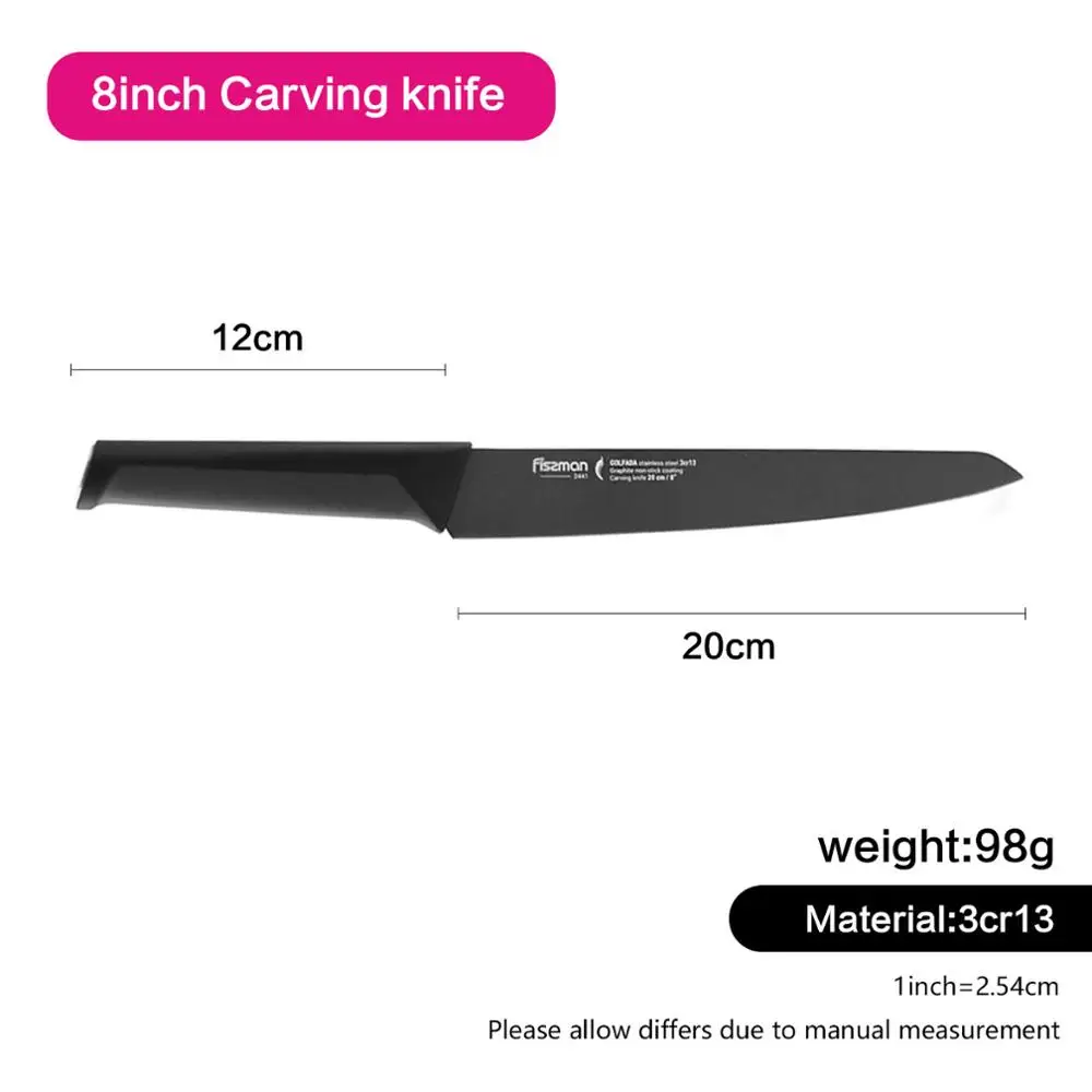 Model 2441 Fissman Golfada серия Janpanese 3Cr13 Стальные Кухонные ножи Santoku нож для стейка шеф-повара - Цвет: Model 2441
