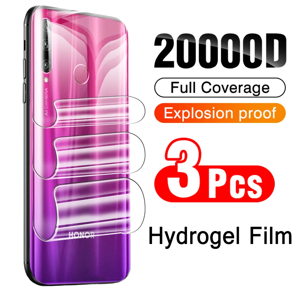 

3 Pcs Back Protector On For Huawei Honor 10i 10 i 10X lite Honor10 X Honor10i 10lite 10xlite Protective Hydrogel Film Not Glass