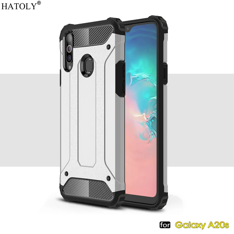 

For Samsung Galaxy A20S Case Anti-knock Rugged Armor Cover For Samsung A20S Silicone Phone Bumper Case For Samsung Galaxy A20S