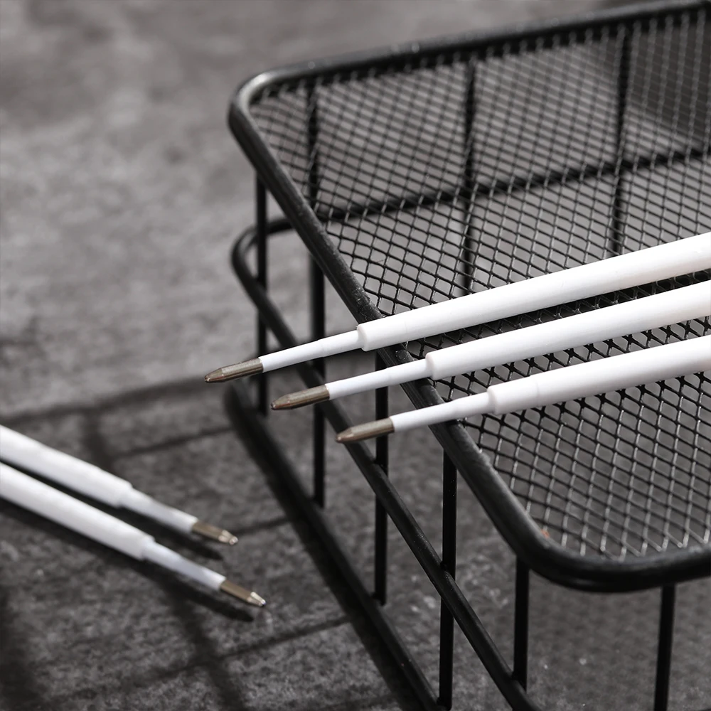 10 шт./лот шариковая ручка для заправки гладкая сменная подписи пластиковая