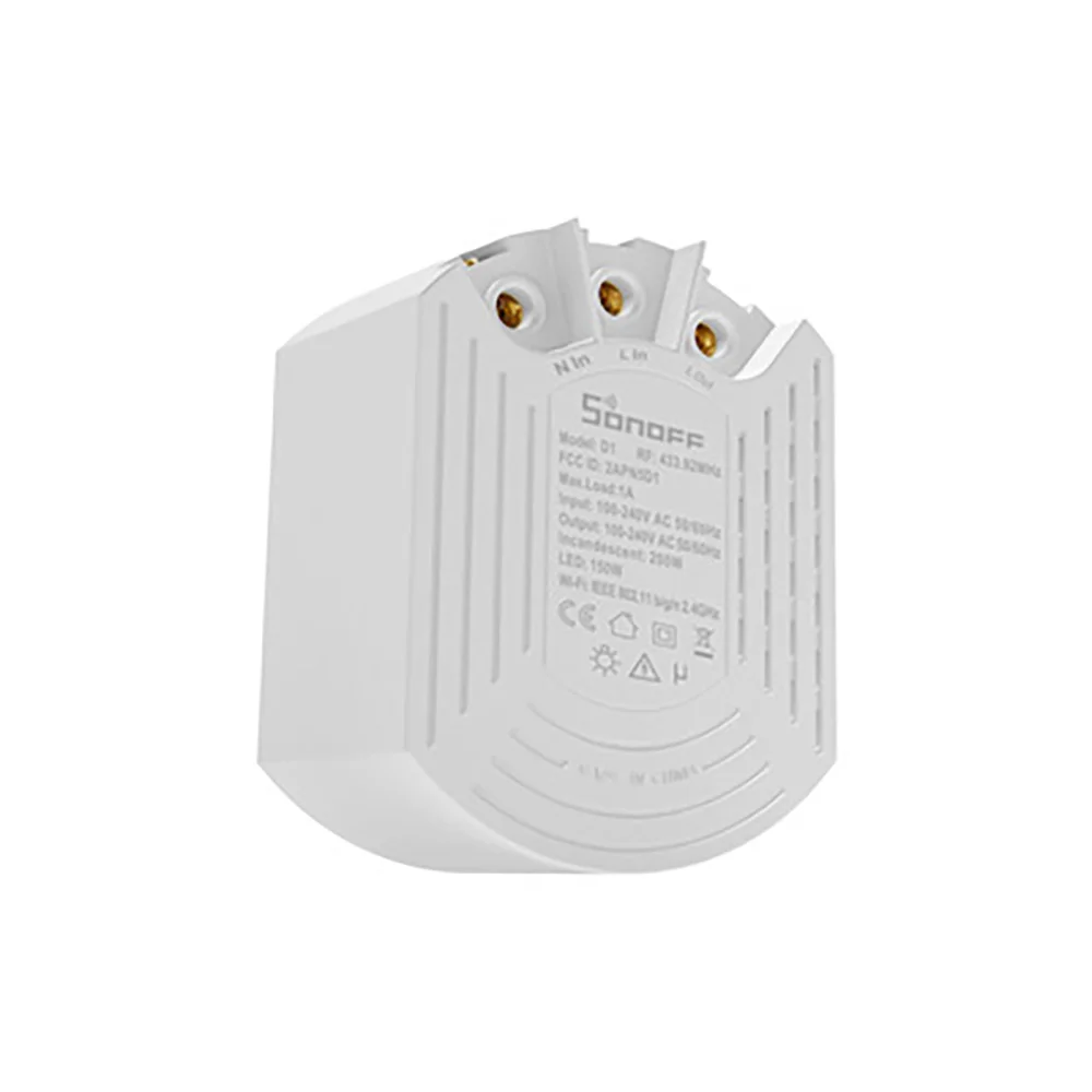

Умный регулятор света Sonoff D1 с Wi-Fi, 433 МГц