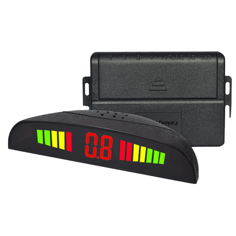 1 комплект с 4 датчиками Автомобильный светодиодный датчик парковки детектор от