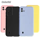 Флейта для Realme Narzo 50i 50A, чехол для Narzo50i 6,5 дюйма, мягкая задняя крышка из ТПУ карамельных цветов для Realme Narzo50A RMX3430 50 i 50a, чехол