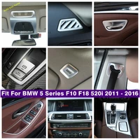 door bowl gear shift reading lights air ac panel cover trim for bmw 5 series f10 f18 520i 2011 2016 matte accessories