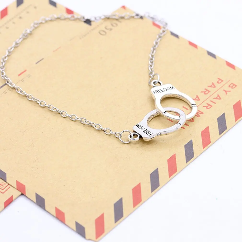 Новые наручники украшения сплав звено цепи браслет Девушки вечерние ночной