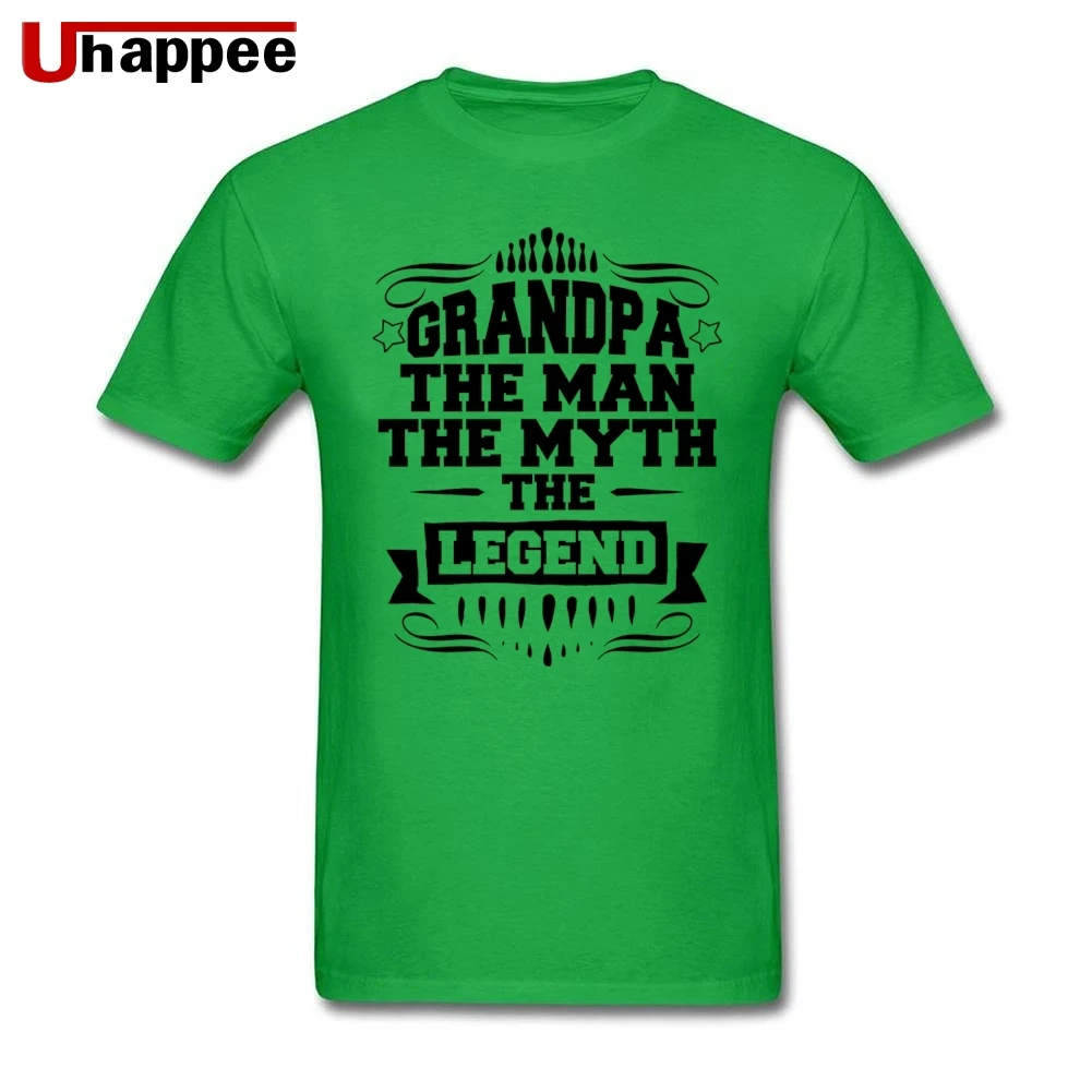 Большой и высокий дедушка-Человек Миф футболки Legend для мужчин мода короткий