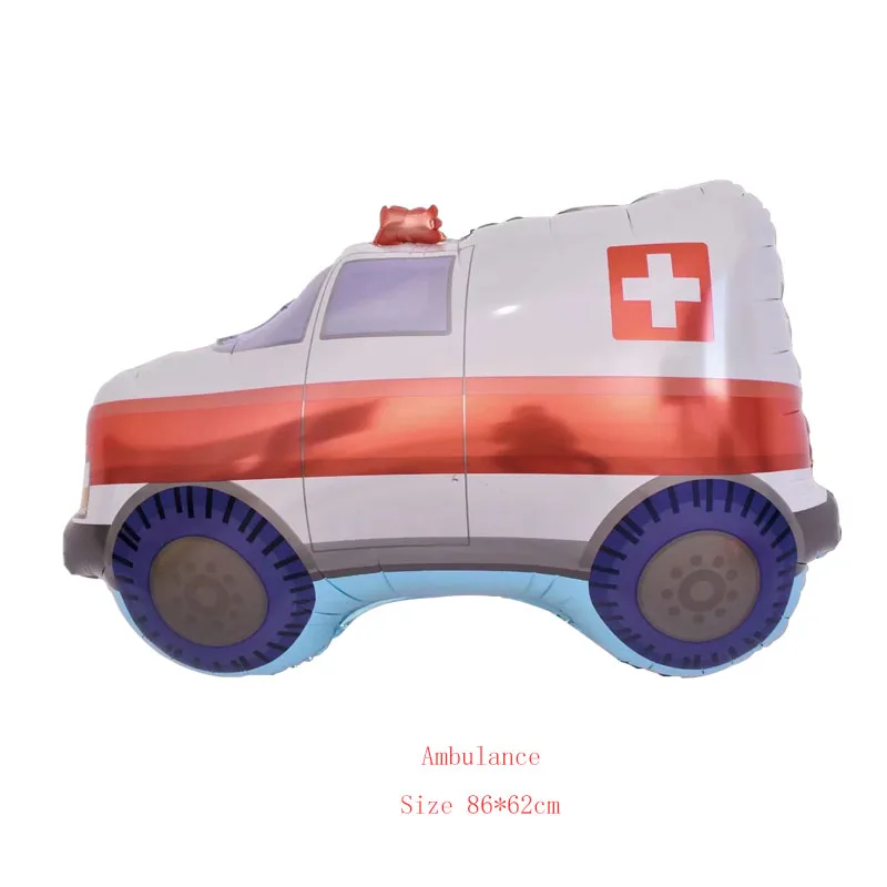 ambulance Самолет фольгированные шары самолет Globos воздушные шары на день рождения вечерние украшения Детские Надувные игрушки подарки на день детей - Цвет: ambulance