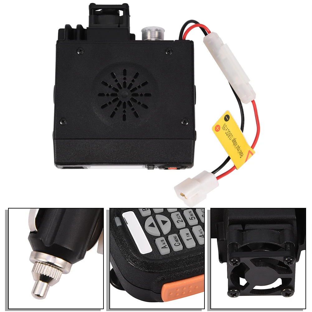 

Vehicle Transceiver Walkie Talkie​ Mini Auto Car Mobile FM Radio VHF UHF Dual-Band Signal Receiving 128 Channels Free Shipping
