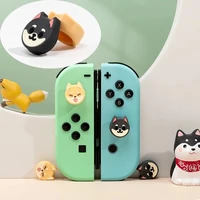 cute shiba inu thumb stick grip cap joystick protective cover for nintendo switch ns lite oledjoy con controller thumbstick case