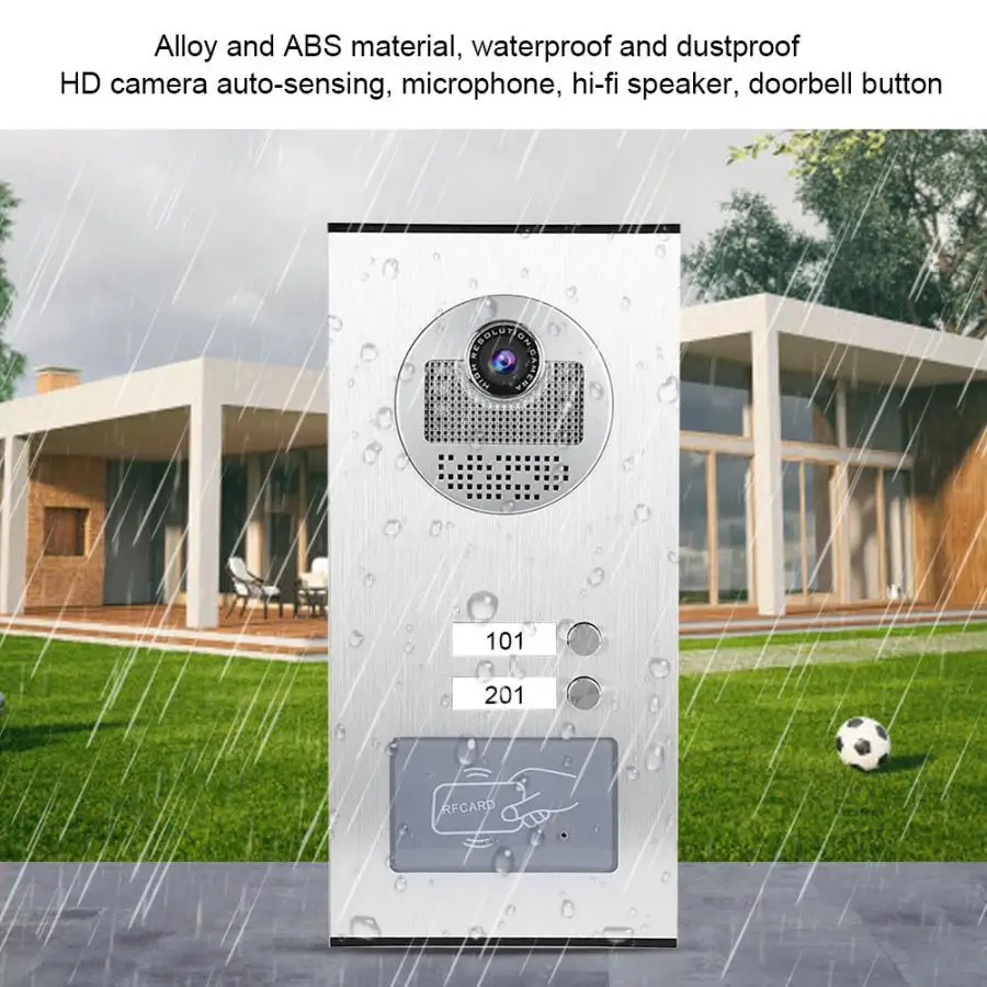 ЖК монитор домофон камера видеодомофон дверной звонок 2 единицы 110 240 В