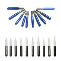 10pcs cnc machine router bit carbide pcb milling cutter for metal milling engraving 0 1 0 2 0 3mm 10 20 30 degree 3 175mm