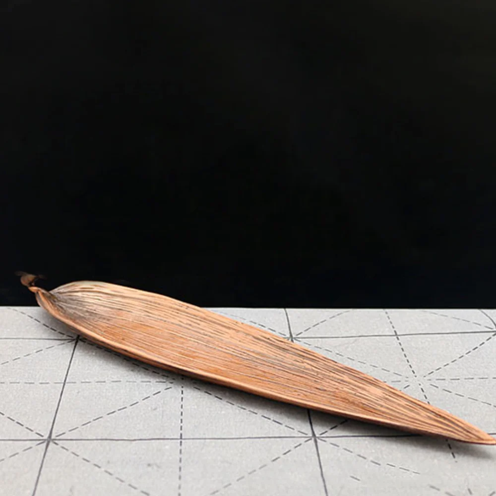 Ретро бамбуковые листья благовония горелки листьев зерна вставляется