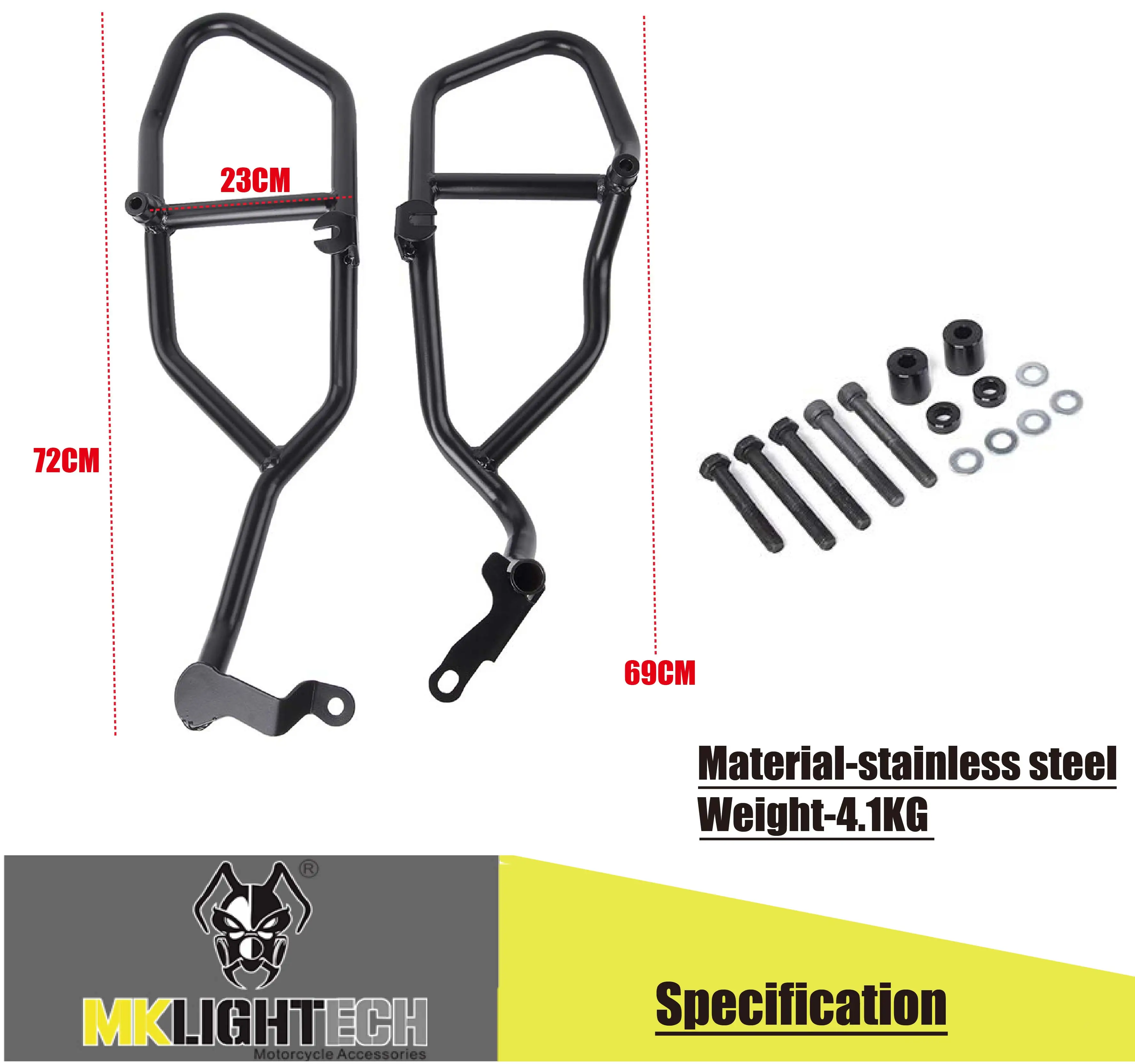 

MKL IGHTECH For MT-09 Tracer mt09 tracer 2014-2018 Motorcycle Accessories Engine bumper Crash Bar protection Frame