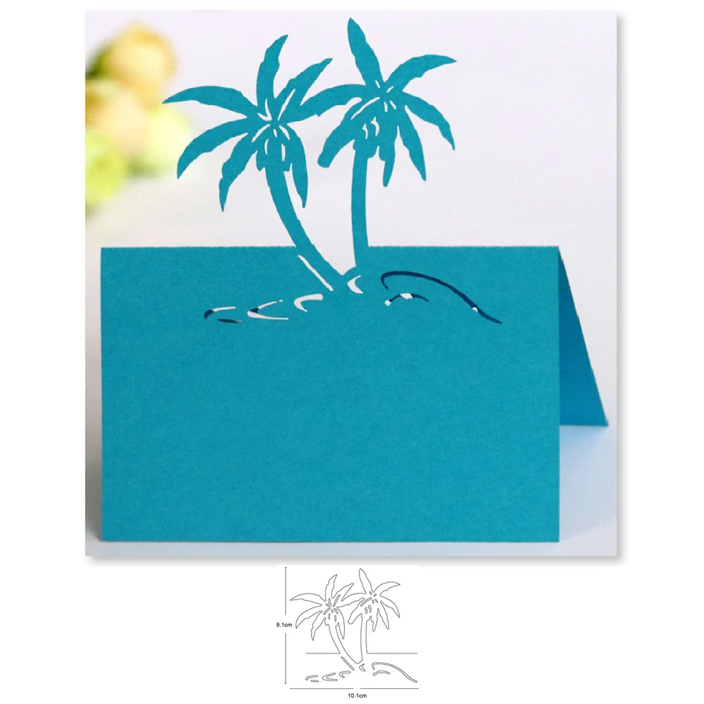 Металлические режущие штампы кокосовое дерево 2020 новая срезанная форма для