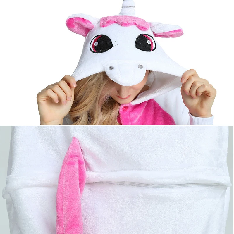 Пижама кигуруми с Кигуруми для мальчиков и девочек зимняя Фланелевая пижама