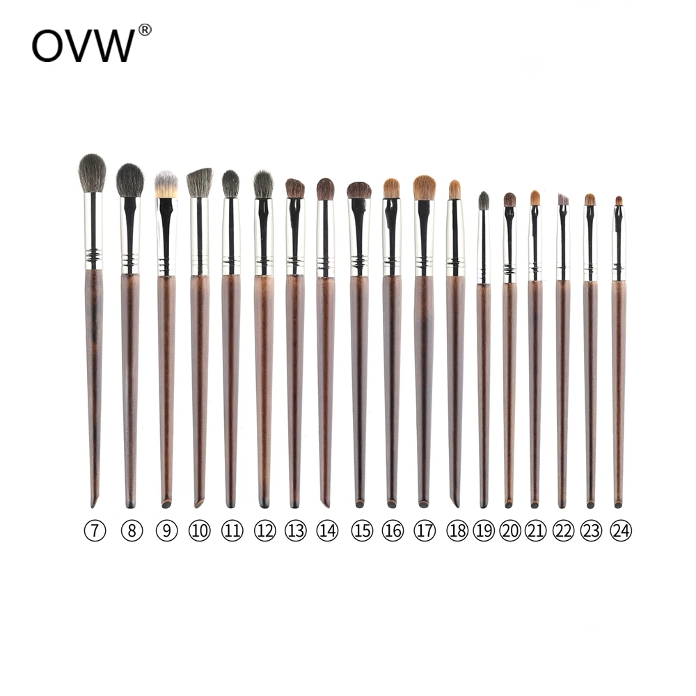 OVW набор кистей для теней век из козьей шерсти Профессиональный макияжа контур