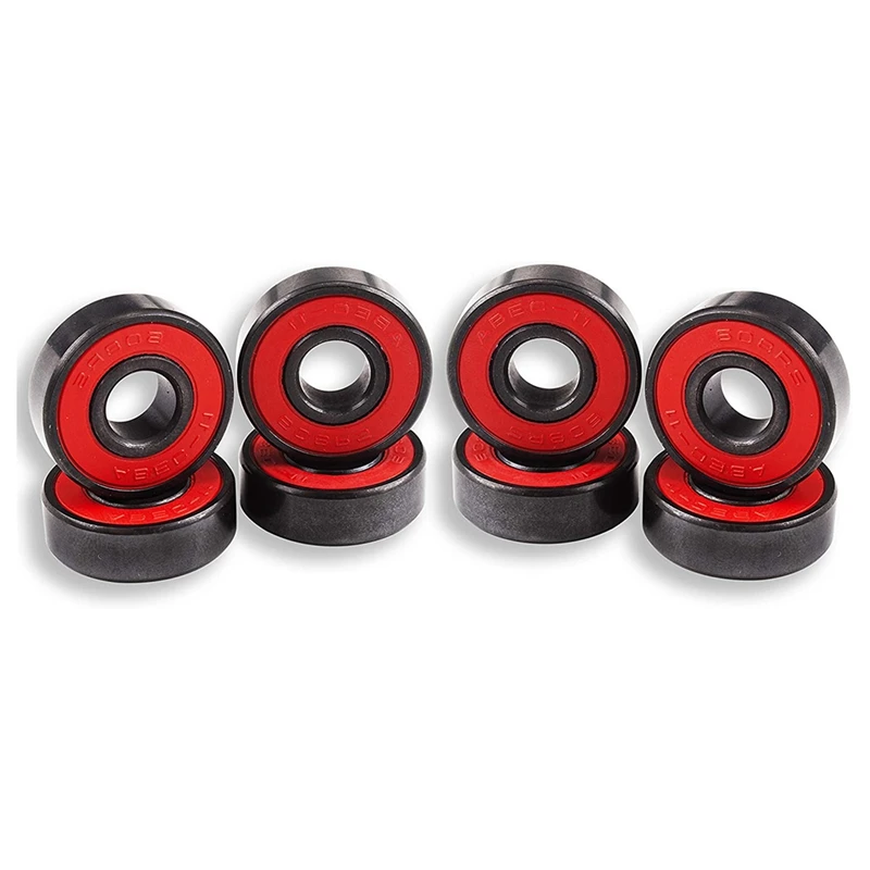 

8 Pcs Ceramic Bearings High Speed Wear Resistant for Skate Skateboard Wheel for Skateboard Scooters Skate