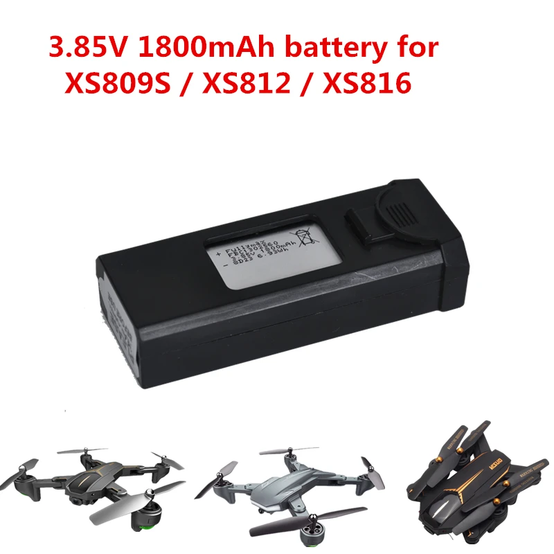Аккумулятор для радиоуправляемого дрона XS812 3 85 В 1800 мАч запасные части