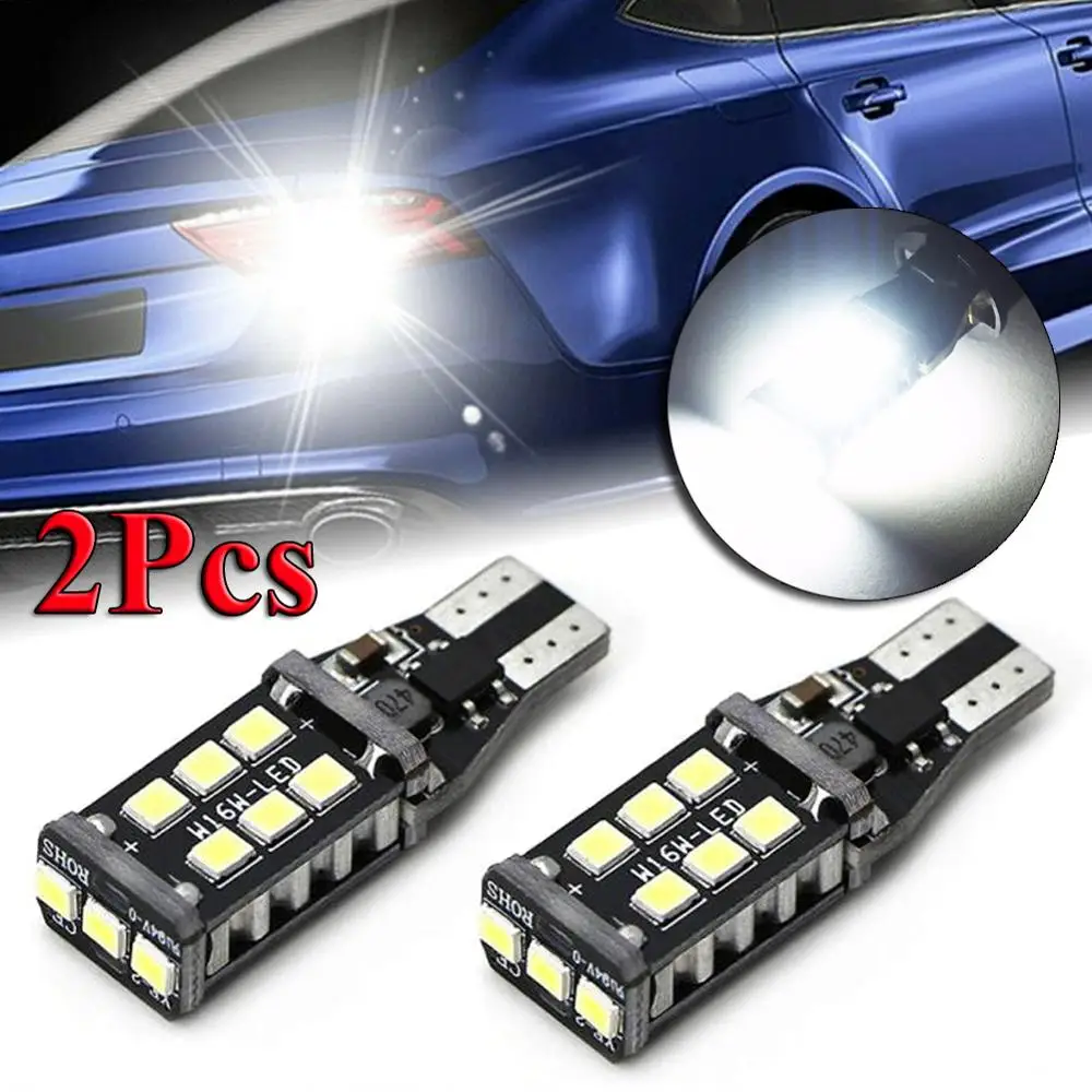 

2PCS Super Bright White Canbus LED Bulb For Car Backup Reverse Light 912 921 T15 W16W
