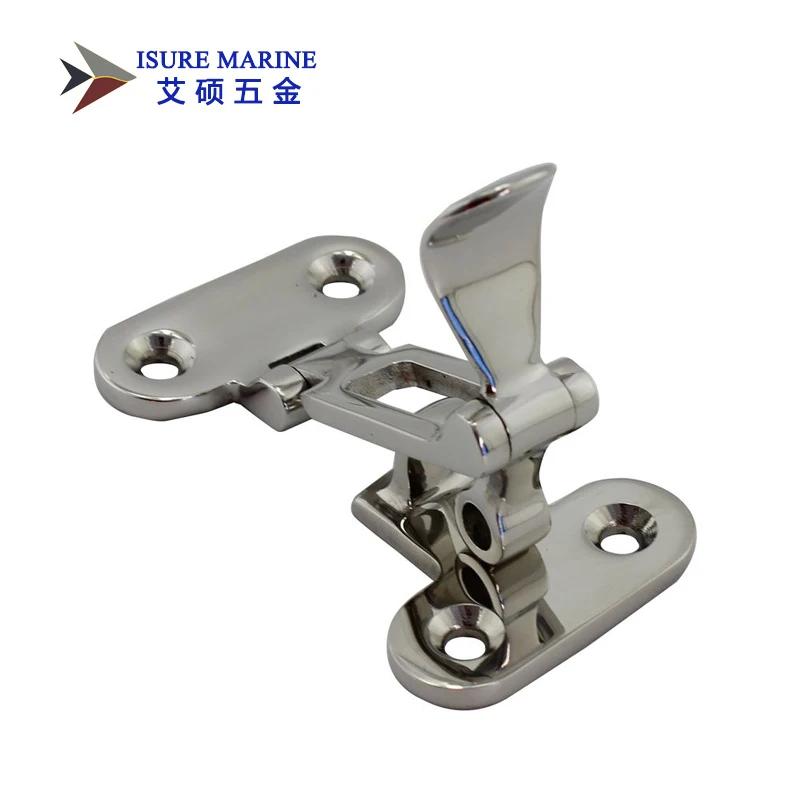 

ISURE MARINE Boat Locker Hatch Anti-Rattle Latch Fastener Clamp-4 3/8" Marine Stainless Steel