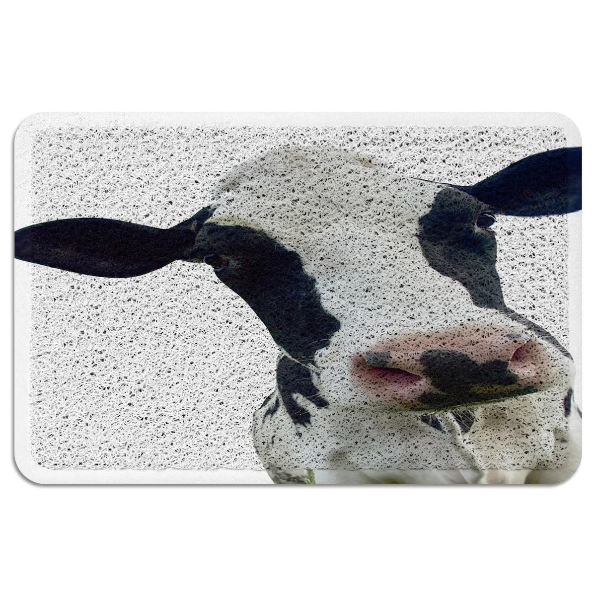 Корова Черный Белый коврик с изображением животных ковер ПВХ Нескользящая