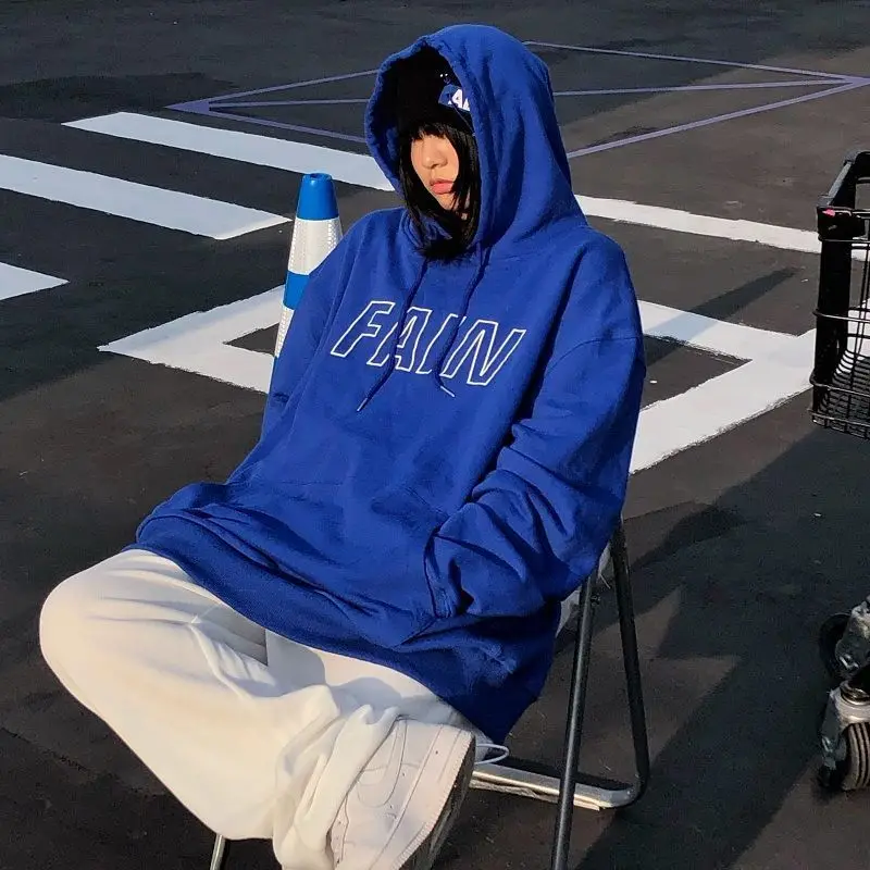 

Oversized Hoodies Women Streetwear Trendy Printed Hooded Sweatshirts Female Korean Fashion All-match Harajuku Aesthetic Clothes