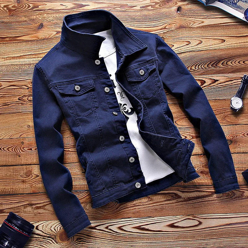 Baseball New Mens Denim Coat Male Outwear Jeans Jacket and Coats Fashion Design Spring Autumn Clothing | Мужская одежда