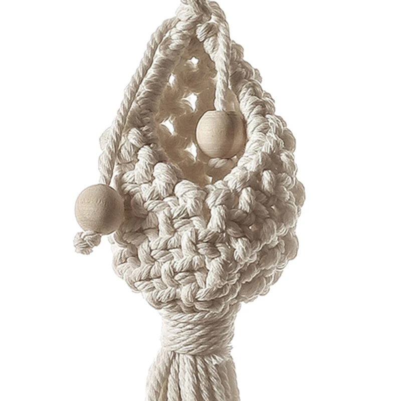 

Handmade Cotton Woven Hanging Flowers Pot Holder Basket Wall Lounted Planter Hanger Accessories Garden Supplies M
