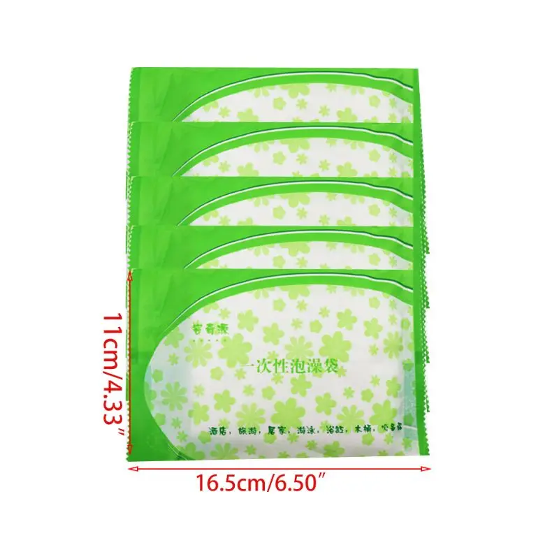 

10 Pack Disposable Bathtub Cover Liner Ultra Large Plastic Folding Bag Travel