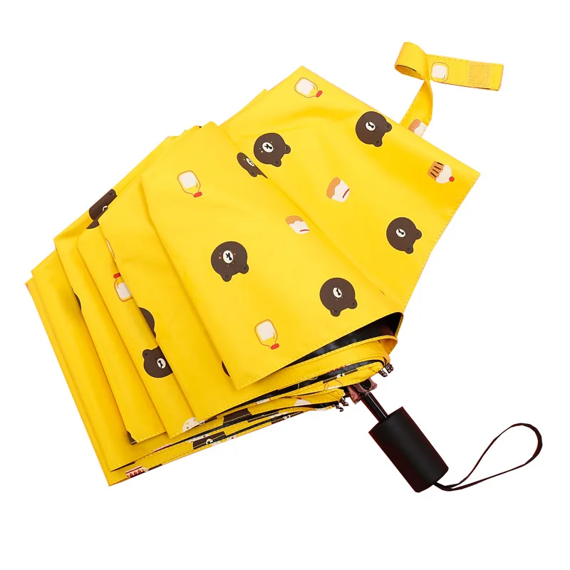 

Full Automatic 8 Bone Male and Female Shade UV Protection Cartoon Fruit Umbrella Kids Umbrella for Boy Lace Umbrella