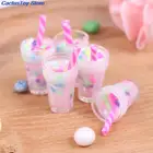 5 шт., миниатюрные кремовые бутылки для кукольного домика, 1:12