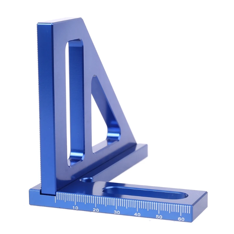 

Woodworking Square Protractor Aluminum Alloy Miter Triangle Ruler Measuring Tool 11UA