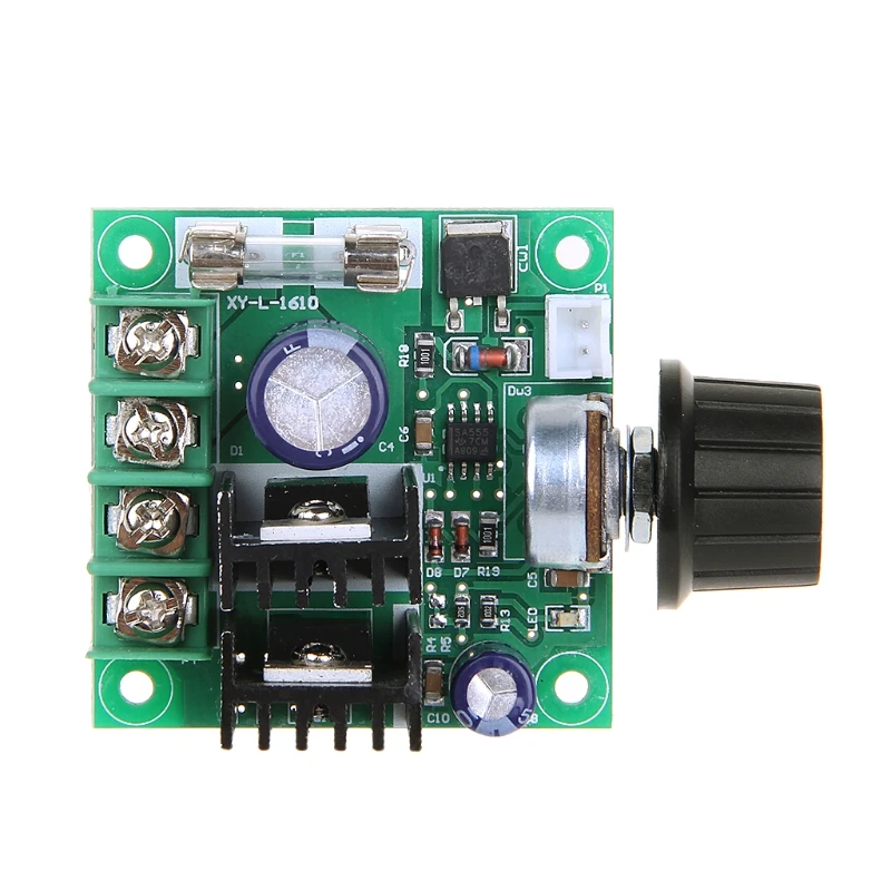 9V с алюминиевой крышкой 50В 10A ШИМ контроллер скорости двигателя постоянного тока