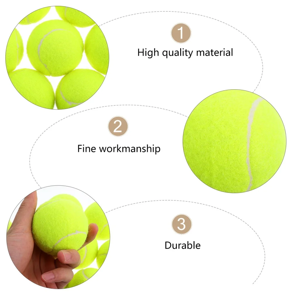 

12pcs Pet Dog Playing and Fetching Tennis Balls for Exercise and Training