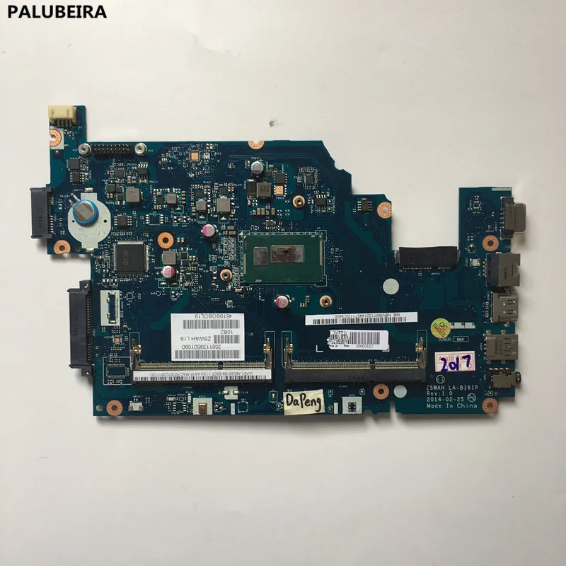 PALUBEIRA NBML911001 Z5WAH LA-B161P для acer Aspire E5-531 E5-571 E5-571P ноутбук материнская плата с ЦПУ материнская плата работает