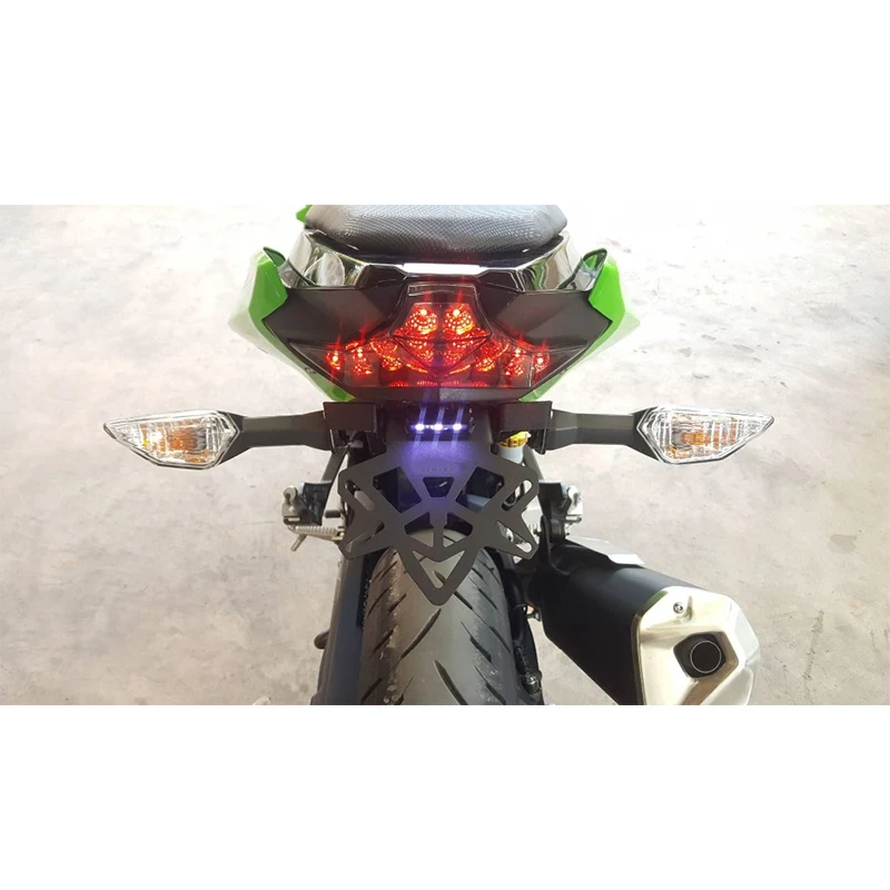 Для KAWASAKI NINJA 400 2018 ninja аксессуары для мотоциклов задний номерной знак рамка лампа