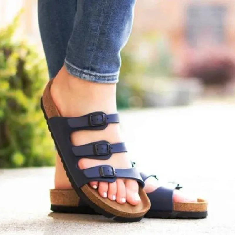 

Woman Summer Vintage Wedge Sandals Buckle Casual Sewing Ladies Platform Retro Sandalias Plus Size Platform Designer Sandals
