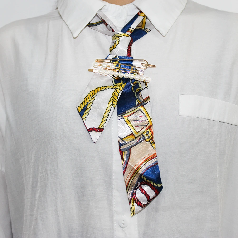 Шелковый шарф женский весна и осень Новый стиль имитация шелка на заказ Модная