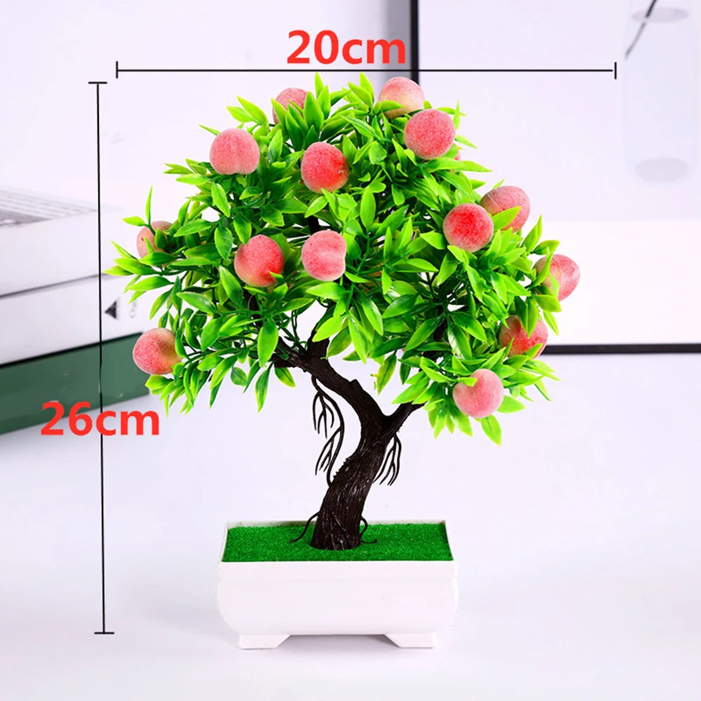 Indoor Outdoor Artificial Flower Simulation Potted Plants Garden Home Decor Tree Pot Fake Flowers Ornaments For Ho | Дом и сад