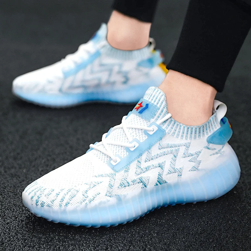 

Men Casual Sneakers, Lightweight Air-mesh Summer Sport Luxury Soft-soled Outdoors Travel Solid British High-quality,Running Shoe