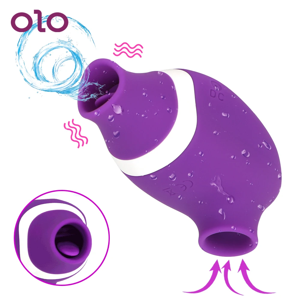 Оло сосание вибратор 7 скоростей сосков язык вибрирующий секс оральный лизание G